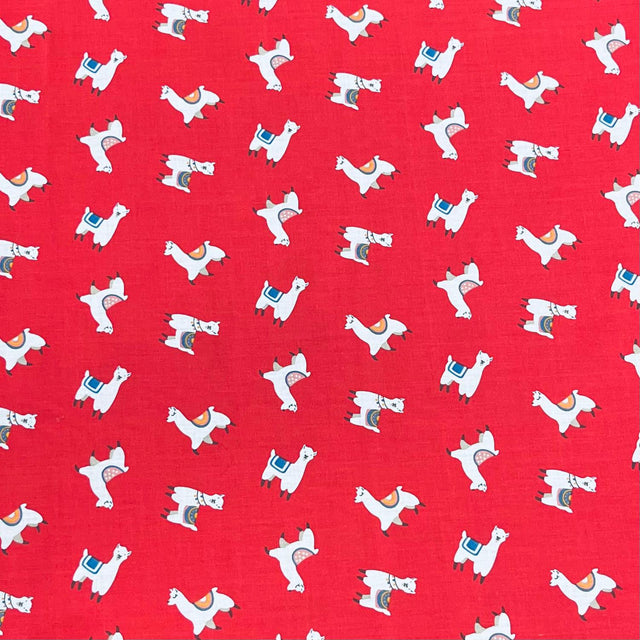 Pound A Metre 3 Metres Super Soft Printed Poly Cotton – 45" Wide (Red Larma)
