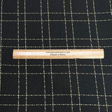 Pound A Metre 3 Metres Super Soft Printed Wool Fabric – 55'' Wide (Black & Gold)