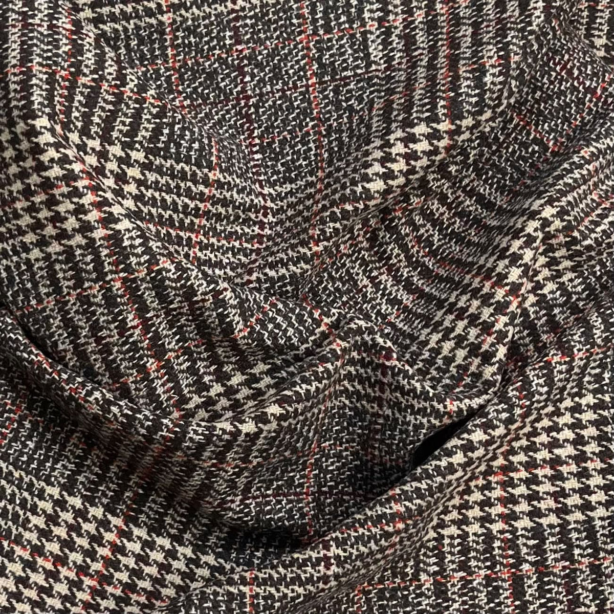 Pound A Metre 3 Metres Super Soft Printed Wool Fabric – 55'' Wide (Checkers)