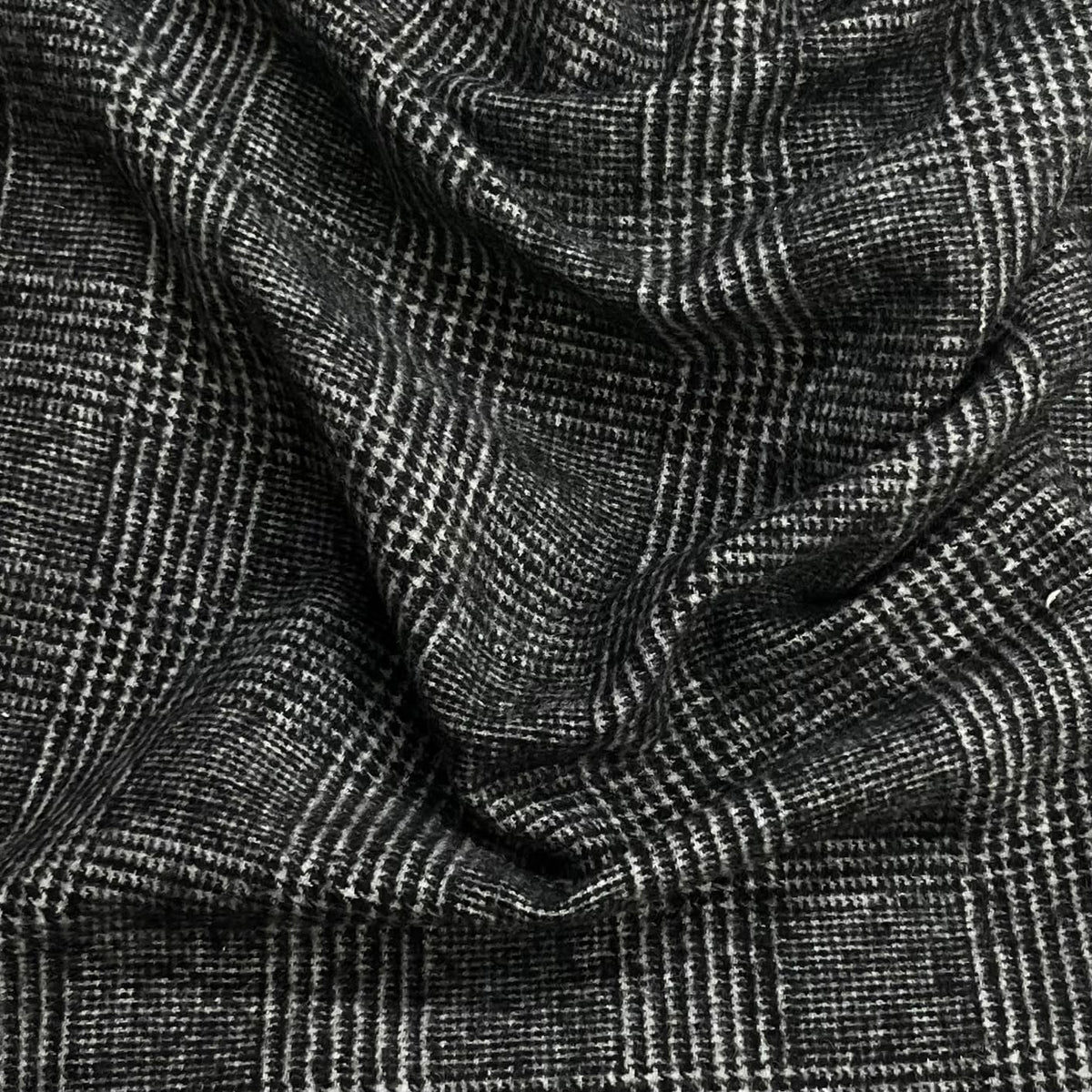 Pound A Metre 3 Metres Super Soft Printed Wool Fabric – 55'' Wide (Dark Grey)