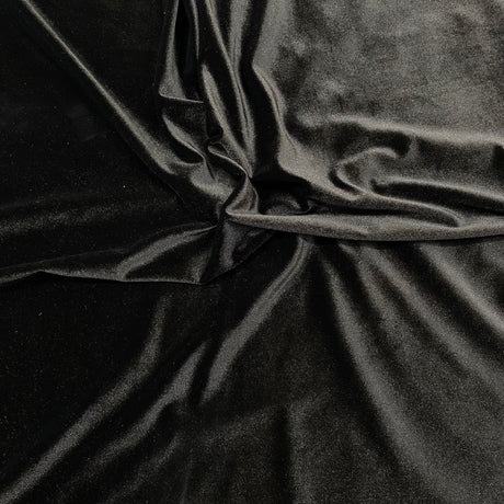 Pound A Metre 3 Metres 3 Metres Super Soft Spandex Velvet 55" Wide (Black)