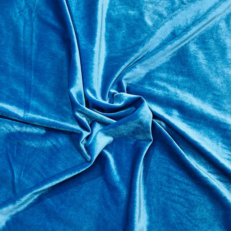 Pound A Metre 3 Metres 3 Metres Super Soft Spandex Velvet 55" Wide (Blue)