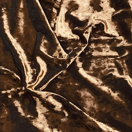 Pound A Metre 3 Metres 3 Metres Super Soft Spandex Velvet 55" Wide (Brown)