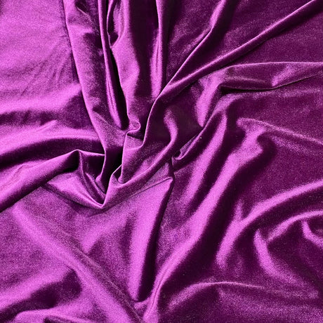 Pound A Metre 3 Metres 3 Metres Super Soft Spandex Velvet 55" Wide (Purple)