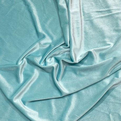 Pound A Metre 3 Metres 3 Metres Super Soft Spandex Velvet 55" Wide (Sky)