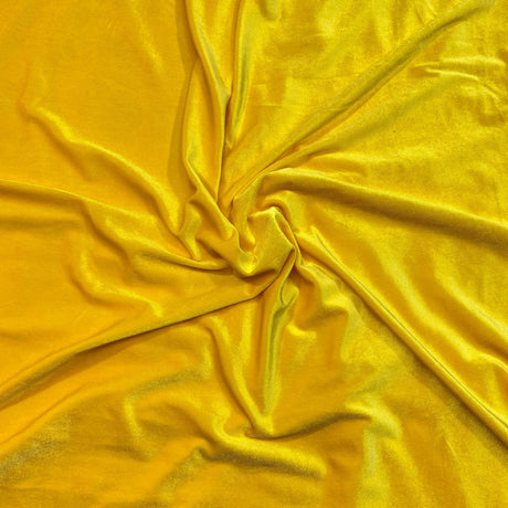 Pound A Metre 3 Metres 3 Metres Super Soft Spandex Velvet 55" Wide (Yellow)