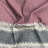 Pound A Metre 3 Metres Textured Jacket Weight Fabric – 55" Wide (Wine Lines)
