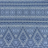 Pound A Metre 3 Metres Textured Printed Scuba Jersey- (Blue)