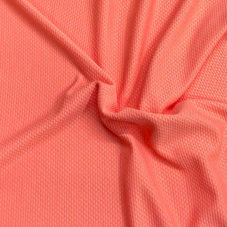 Pound A Metre 3 Metres 3 Metres Textured Scuba Jersey- 55" Wide (Coral) (EOL)