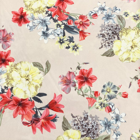 Pound A Metre 3 Metres 3 Metres Textured Scuba Jersey- 55" Wide (Floral) (EOL)