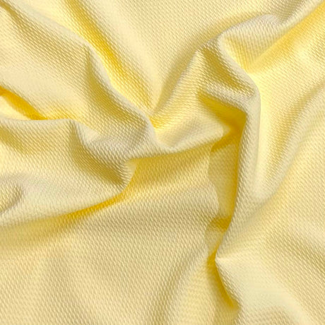 Pound A Metre 3 Metres 3 Metres Textured Scuba Jersey- 55" Wide (Lemon) (EOL)
