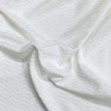 Pound A Metre 3 Metres 3 Metres Textured Scuba Jersey- 55" Wide (Snow)