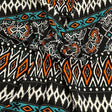 Pound A Metre 3 Metres 3 Metres Textured Scuba Jersey- (Black,Orange & Green)