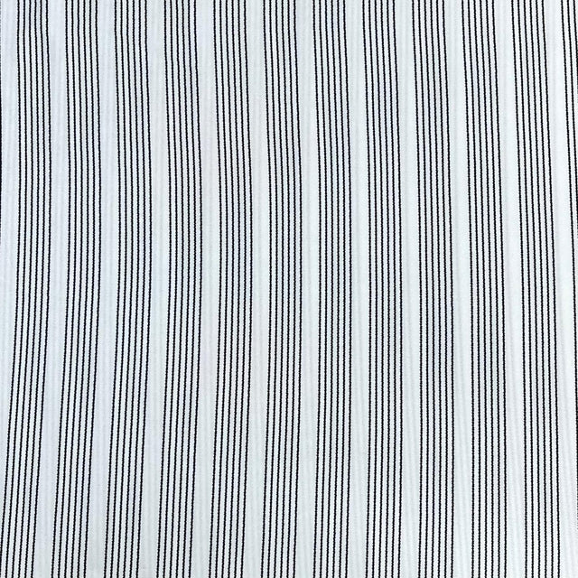 Pound A Metre 3 Metres 3 Metres Textured Scuba Jersey- (Black Pin Stripes)