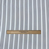 Pound A Metre 3 Metres 3 Metres Textured Scuba Jersey- (Black Pin Stripes)
