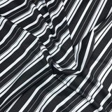 Pound A Metre 3 Metres 3 Metres Textured Scuba Jersey- (Black & White)