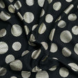 Pound A Metre 3 Metres 3 Metres Textured Scuba Jersey- (Gold Polka)