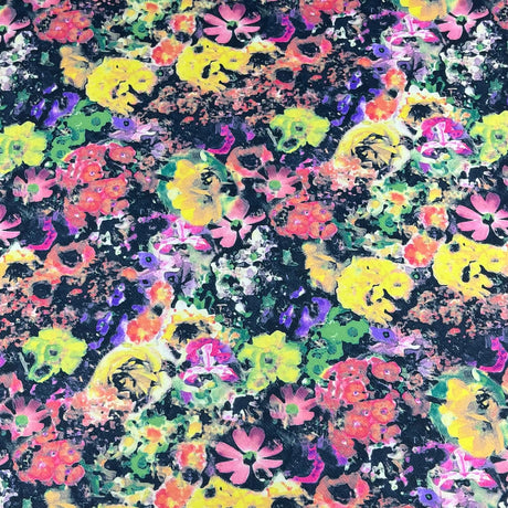Pound A Metre 3 Metres 3 Metres Textured Scuba Jersey- (Multicolour)