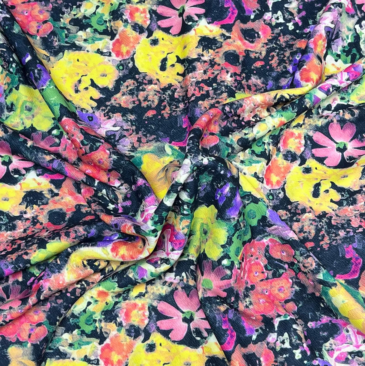 Pound A Metre 3 Metres 3 Metres Textured Scuba Jersey- (Multicolour)