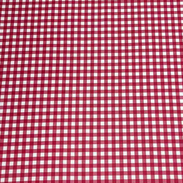 Pound A Metre 3 Metres 3 Metres Textured Scuba Jersey- (Red Check)