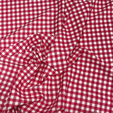 Pound A Metre 3 Metres 3 Metres Textured Scuba Jersey- (Red Check)