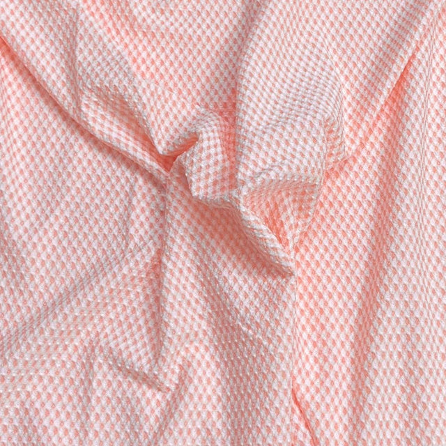 Pound A Metre 3 Metres Textured Scuba Jersey- (Salmon)