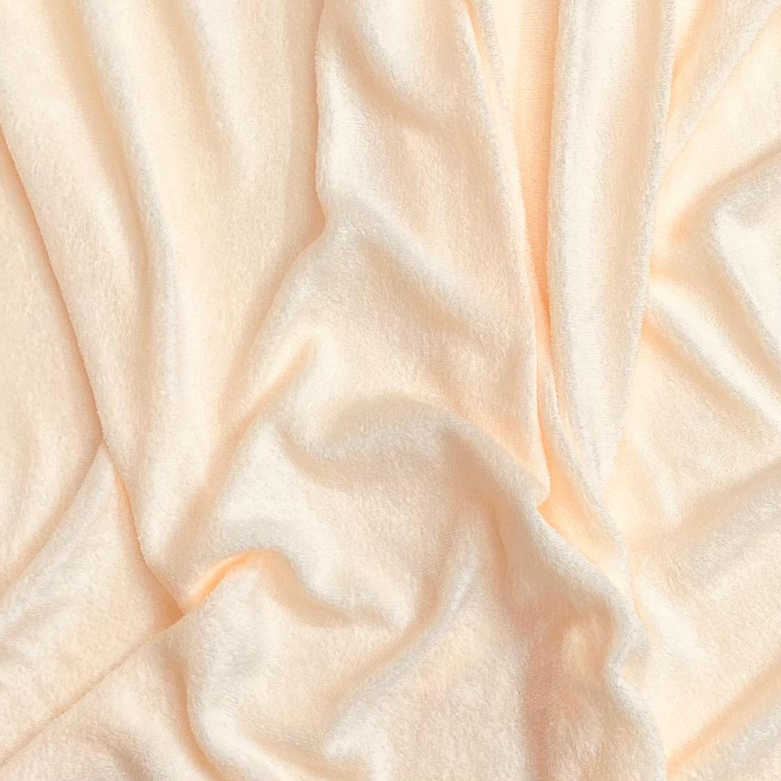 Pound A Metre 3 Metre 3 Metres Towelling Effect Textured Jersey  55" Wide - (Peach)