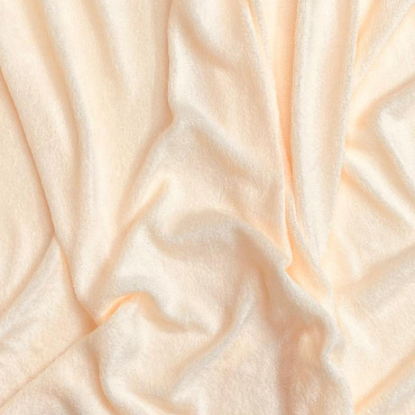 Pound A Metre 3 Metre 3 Metres Towelling Effect Textured Jersey  55" Wide - (Peach)