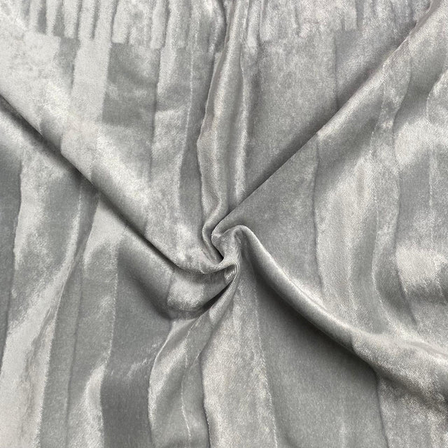 Pound A Metre 3 Metres 3 Metres Versatile Striped Light Velvet 60" Wide (Grey)
