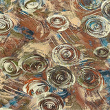 Pound A Metre 3 Metres Winter Printed Viscose Fabric- 55'' Wide - (Brown)