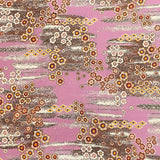 Pound A Metre 3 Metres Winter Printed Viscose Fabric- 55'' Wide - (Mauve)