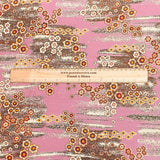 Pound A Metre 3 Metres Winter Printed Viscose Fabric- 55'' Wide - (Mauve)