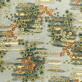 Pound A Metre 3 Metres Winter Printed Viscose Fabric- 55'' Wide - (Pale Green)