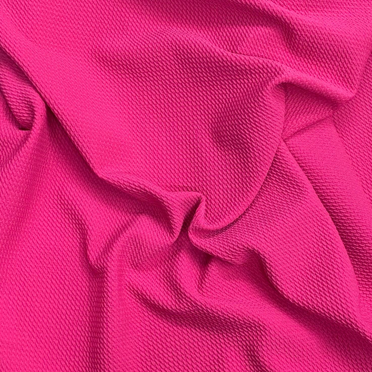 Pound A Metre 3 Metres Winter Textured Viscose Jersey- 55" Wide (Cerise)