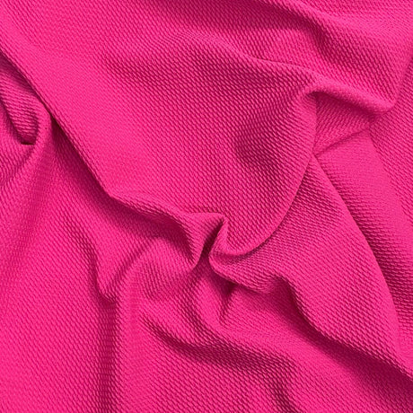 Pound A Metre 3 Metres Winter Textured Viscose Jersey- 55" Wide (Cerise)