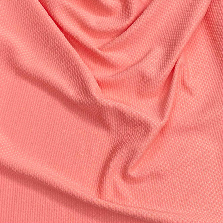Pound A Metre 3 Metres Winter Textured Viscose Jersey- 55" Wide (Peach)