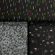 Pound A Metre 3 Piece Bundle Digitally Printed 100% Cotton- 45" Wide (Midnight)