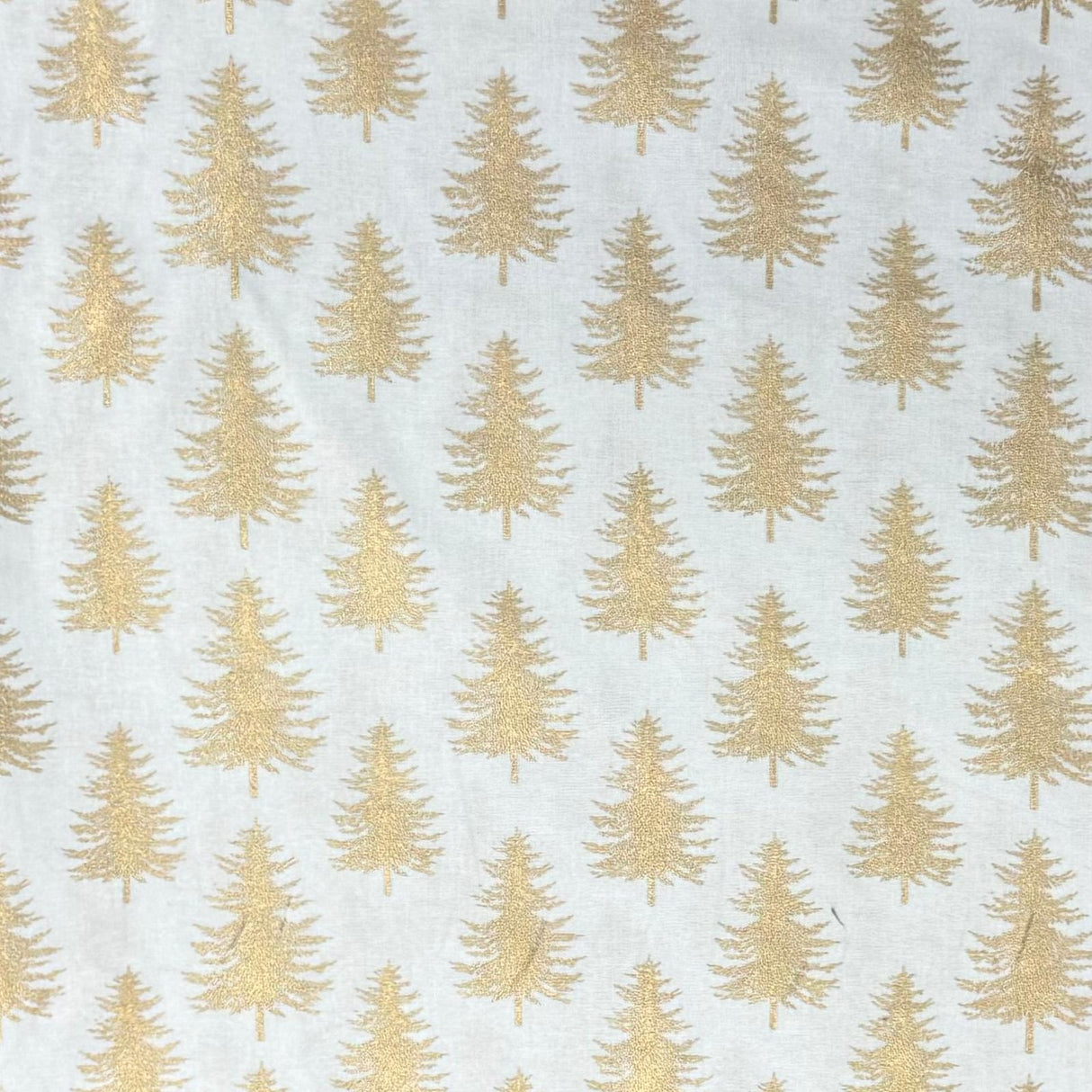 Pound A Metre 3 Piece Bundle Digitally Printed Gold Foil Christmas 100% Cotton- 45" Wide (Christmas Tree Bundle)