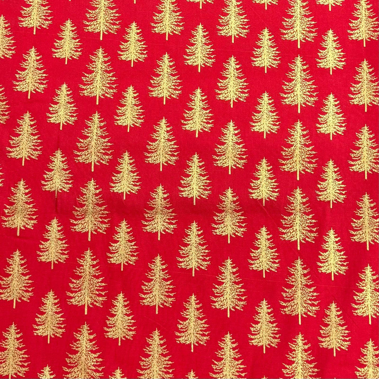 Pound A Metre 3 Piece Bundle Digitally Printed Gold Foil Christmas 100% Cotton- 45" Wide (Christmas Tree Bundle)