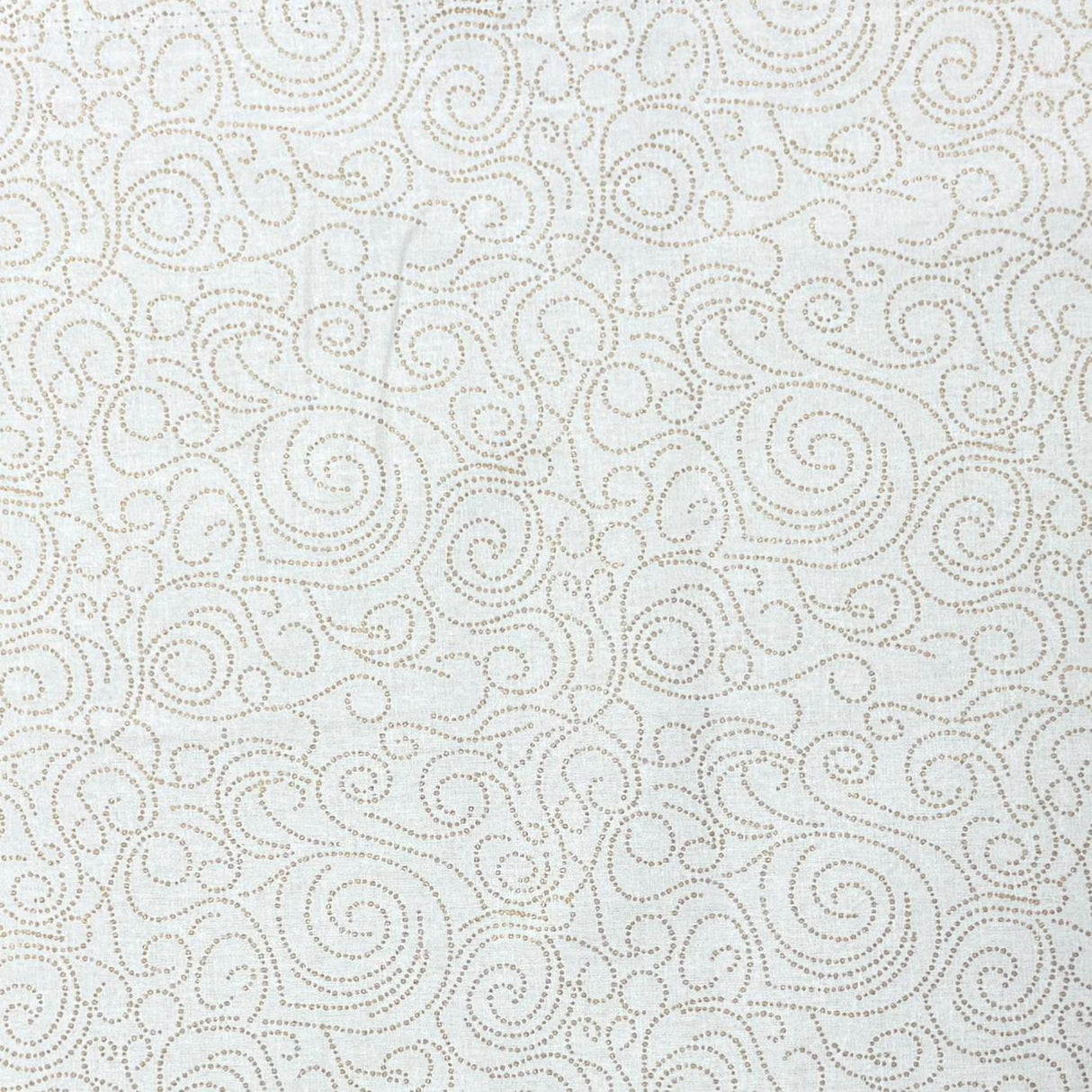Pound A Metre 3 Piece Bundle Digitally Printed Gold Foil Christmas 100% Cotton- 45" Wide (Swirl Bundle)