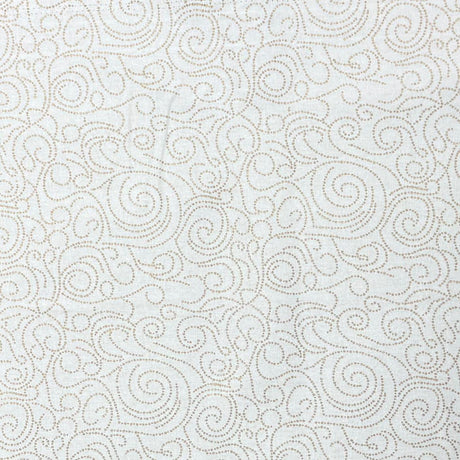 Pound A Metre 3 Piece Bundle Digitally Printed Gold Foil Christmas 100% Cotton- 45" Wide (Swirl Bundle)