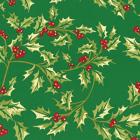 Pound A Metre 3 Pieces Bundle Super Soft Christmas Print Poplin Cotton - 45" Wide (Mistletoe Bundle)