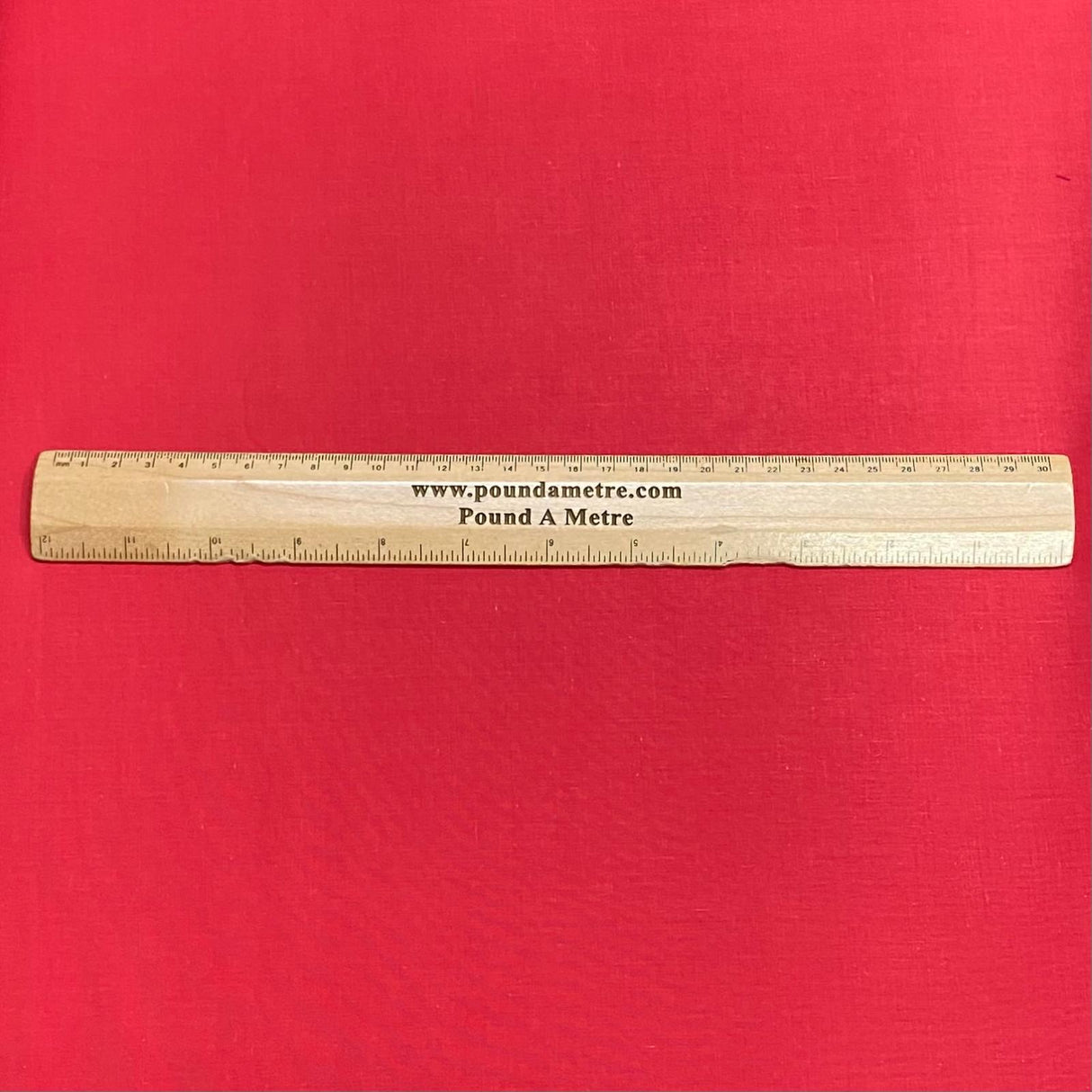 Pound A Metre 4 Metres 100% Cotton Fabric -96'' Wide (Red)