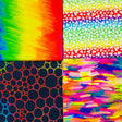 Pound A Metre 4 Fat Quarters 4 Piece Fat Quarter Bundle- 100% Cotton (Colourful) (Black Friday Sale)