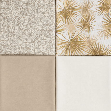 Pound A Metre 4 Fat Quarters 4 Piece Fat Quarter Bundle- 100% Cotton (Havannah)
