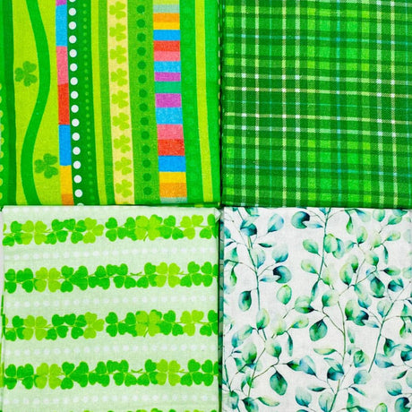 Pound A Metre 4 Fat Quarters 4 Piece Fat Quarter Bundle- 100% Cotton (Irish) (Black Friday Sale)
