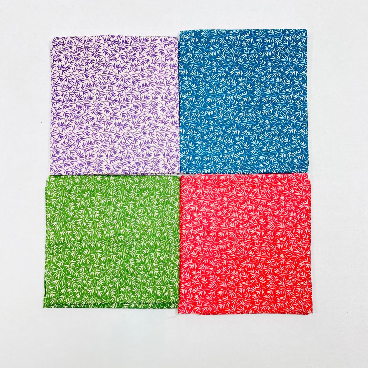Pound A Metre 4 Fat Quarters 4 Piece Fat Quarter Bundle- 100% Cotton (Leafs) (Black Friday Sale)
