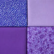 Pound A Metre 4 Fat Quarters 4 Piece Fat Quarter Bundle- 100% Cotton (Pretty Purple)