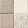 Pound A Metre 4 Fat Quarters 4 Piece Fat Quarter Bundle- 100% Cotton (Soft Stone)