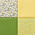 Pound A Metre 4 Fat Quarters 4 Piece Fat Quarter Bundle- 100% Cotton (Spring Bloom)